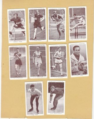 Churchman Full Set 50.  Kings Of Speed,  Including Jesse.  Owens.  Issued 1939