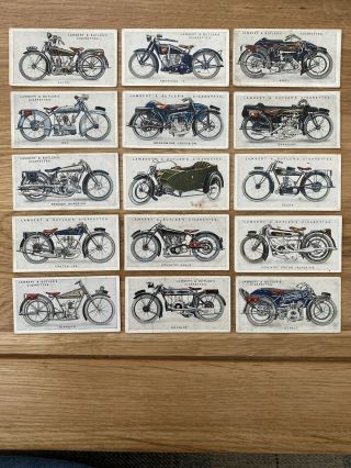 38 Lambert & Butler Motorcycles Cigarette Cards 1923 Brough Harley Norton Bsa