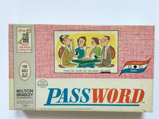 Vintage Password Board Game - Milton Bradley 1964 Volume 3 Complete 4260