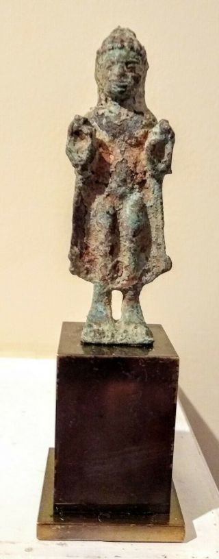 Museum Quality Ancient Khmer - Style Bronze Buddha - Cambodia - 12/13th Century
