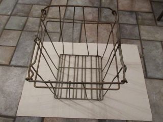 Wire Basket Large Industrial Vintage With Handles Large Square Metal Baskets