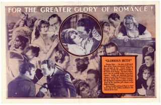 GLORIOUS BETSY Vintage 1928 Silent Film DOLORES COSTELLO Vitaphone Movie Herald 2