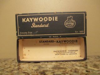 Vintage Kaywoodie Briar Standard Pipe Box - Box Only,  No Pipe - Synchro Stem