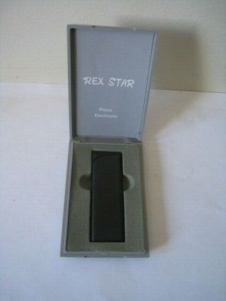 Cigarette: Lighter: Rex Star Gas Lighter Black Made In Korea (a)