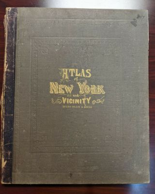 1867 F.  W.  Beers York And Vicinity Atlas