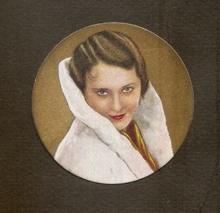 Barbara Stanwyck Card Vintage 1930s Rothmans Beauties Of Cinema Rare Card Photo