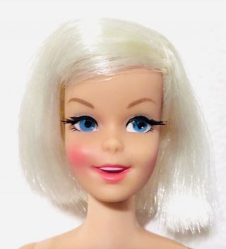 Vintage Mod 1967 Platinum Blonde Twist N Turn Tnt Casey Francie Doll Japan