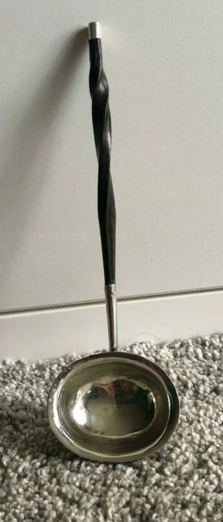 Antique American Southern South Carolina Coin Silver Toddy Ladle 1835