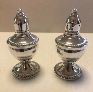 Vintage Sterling Silver Duchin Creation Weighted Salt And Pepper Shakers