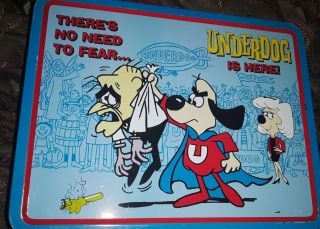 Vintage Rare Underdog Lunch Box.  Pre - Owner But In.