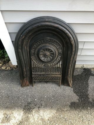 Antique Cast Iron Fireplace Surround 31 - 3/4 Tall X 24 Wide