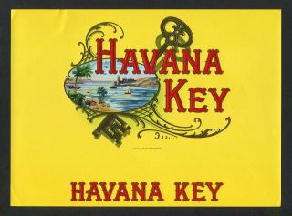 Old Havana Key Cigar Label