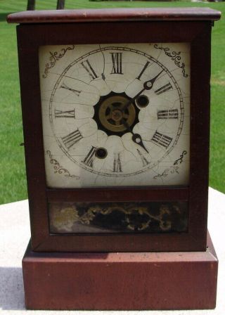 Antique Vintage Ansonia Brass & Copper Co.  Mantel Mantle Clock