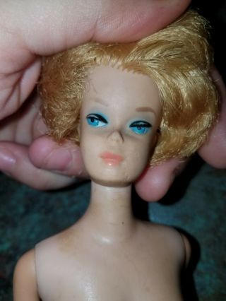 1962 Vintage Midge Barbie Strawberry Blonde Bubble Cut