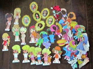 Vintage Little Kiddles Paper Dolls Cut Outs Clothing Dolls