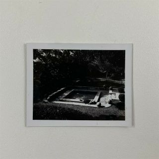 Polaroid,  Creepy Girl Laying In Deserted Courtyard,  Vintage Photo 21816