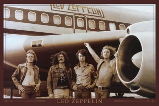 Led Zeppelin Live Rare Never Opened Poster Mid 2000 