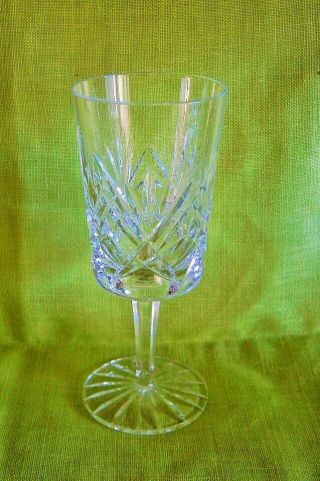 Vintage Cavan Irish Leaded Cut Crystal “sheelin” Wine Glass Stemware 6 In