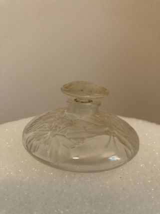 Rare Antique Rene Lalique Perfume Bottle R.  Lalique Misti Lalique Scent Bottle