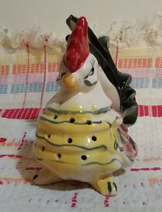 Vintage Rooster/Chicken Ceramic Toothpick Kitchen Decorative Holder EUC 2
