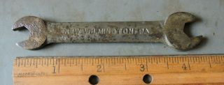 VINTAGE 1012 OLDFORGE Wilmington PA OPEN WRENCH 5/16 X 3/8 (1/8 X 3/16 USS) 2