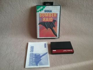 Vintage 1988 Sega Master System Sms Game Bomber Raid Complete (pal European)