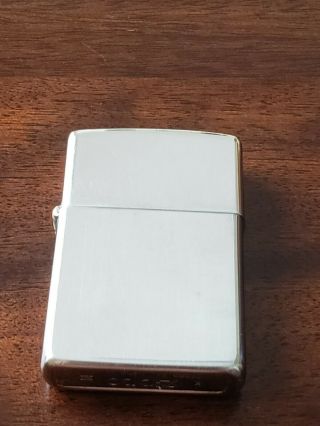 1991 Classic Vintage Zippo Lighter Brush Chrome Finish Plain