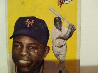 1954 Topps Willie Mays 90 Baseball Card 3