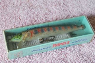 Vintage Rapala Trout Wobbler Made In Finland Boxed