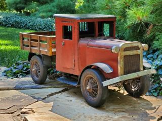 Antique Vintage Wood & Metal Truck 26 " Long