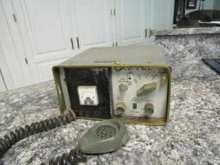 Raytheon Ray - Tel Twr - 2 Channel Mobile Am Transceiver Tube Radio Cb Vintage 1960s