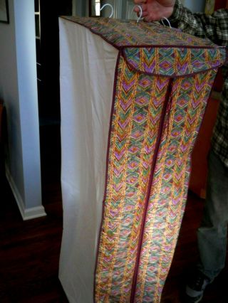 Vintage Quilted Clothing Closet Storage Bag / Taiwan