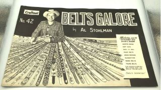 Vintage Craftool Belts Galore By Al Stohlman 42 Tandy Leatherwork Book