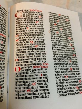 THIRTY - SIX - LINE BAMBERG BIBLE,  1459 AD,  Facsimile 2