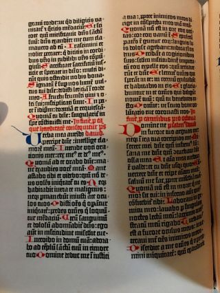 THIRTY - SIX - LINE BAMBERG BIBLE,  1459 AD,  Facsimile 3