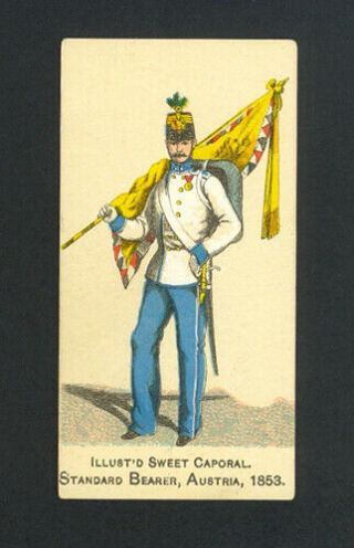 Standard Bearer,  Austria,  1853 1888 N224 Kinney Bros.  Military Series - Vg - Ex