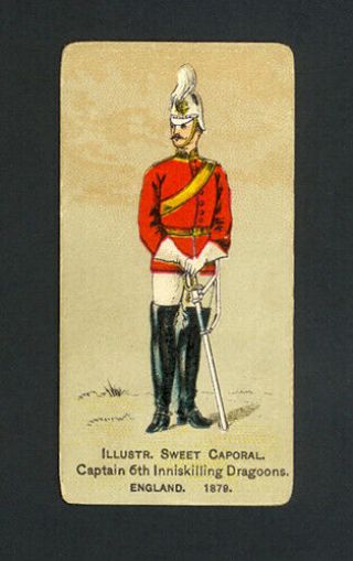 Captain,  6th Inniskilling Dragoons,  England 1888 N224 Kinney Military - Vg - Ex