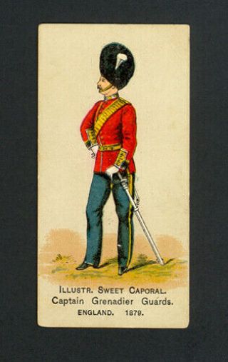 Captain,  Grenadier Guards,  England 1888 N224 Kinney Military Series - Vg - Ex,