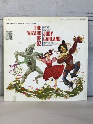 The Wizard Of Oz Soundtrack Judy Garland Vinyl Lp Record Vintage Mgm