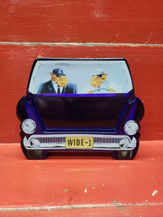 Vintage Joe Camel Car Ashtray - Cobalt Blue Glass