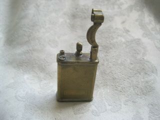 VINTAGE Metal Pocket LIGHTER by CASANOVA Antique Lifestyle Brass Made LIFT ARM 3
