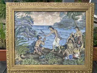 Ketut Lasia Indonesian Bali Balinese Oil Painting Signed Framed