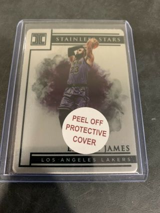 2019 - 20 Impeccable Lebron James Stainless Star Silver 87 Of 99
