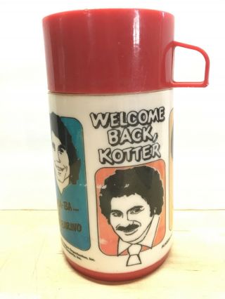 Vintage 1977 Welcome Back Kotter Thermos Aladdin With Red Cup Ka