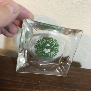 Green Mountain College - Vermont - 3 1/2” Square Glass Ashtray With School Logo
