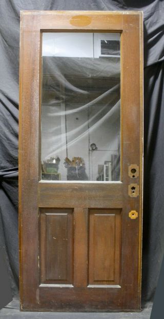 32 " X83 " X1.  75 Antique Vintage Old Wood Wooden Exterior Interior Door Window Glass