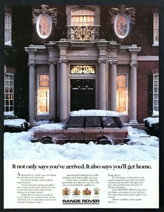 1988 Land Rover Range Rover In Snow Photo Says You 