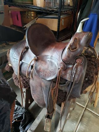 Antique F.  A.  Meanea A Fork Saddle