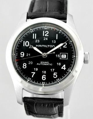 Hamilton Khaki Automatic Date 42mm Stainless Steel Mens Wrist Watch