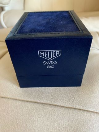 Heuer Box Blue Rare Vintage Pre Merger 1970’s 1980’s Watch Case Nos Authentic